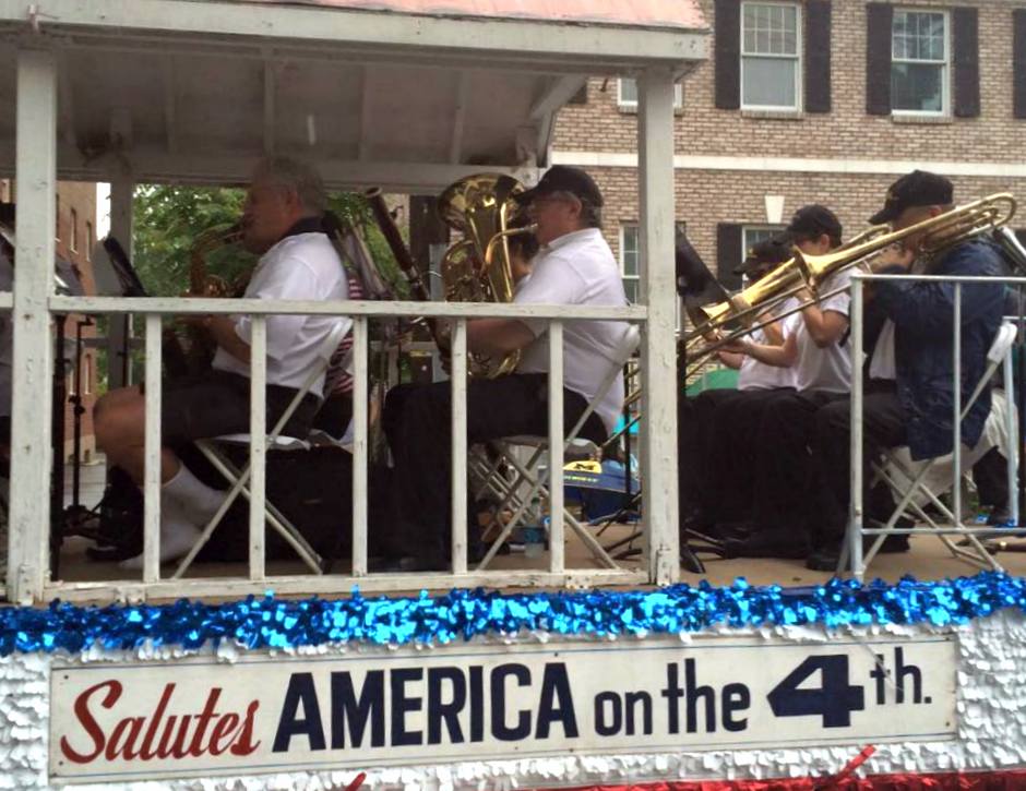 band on parade float