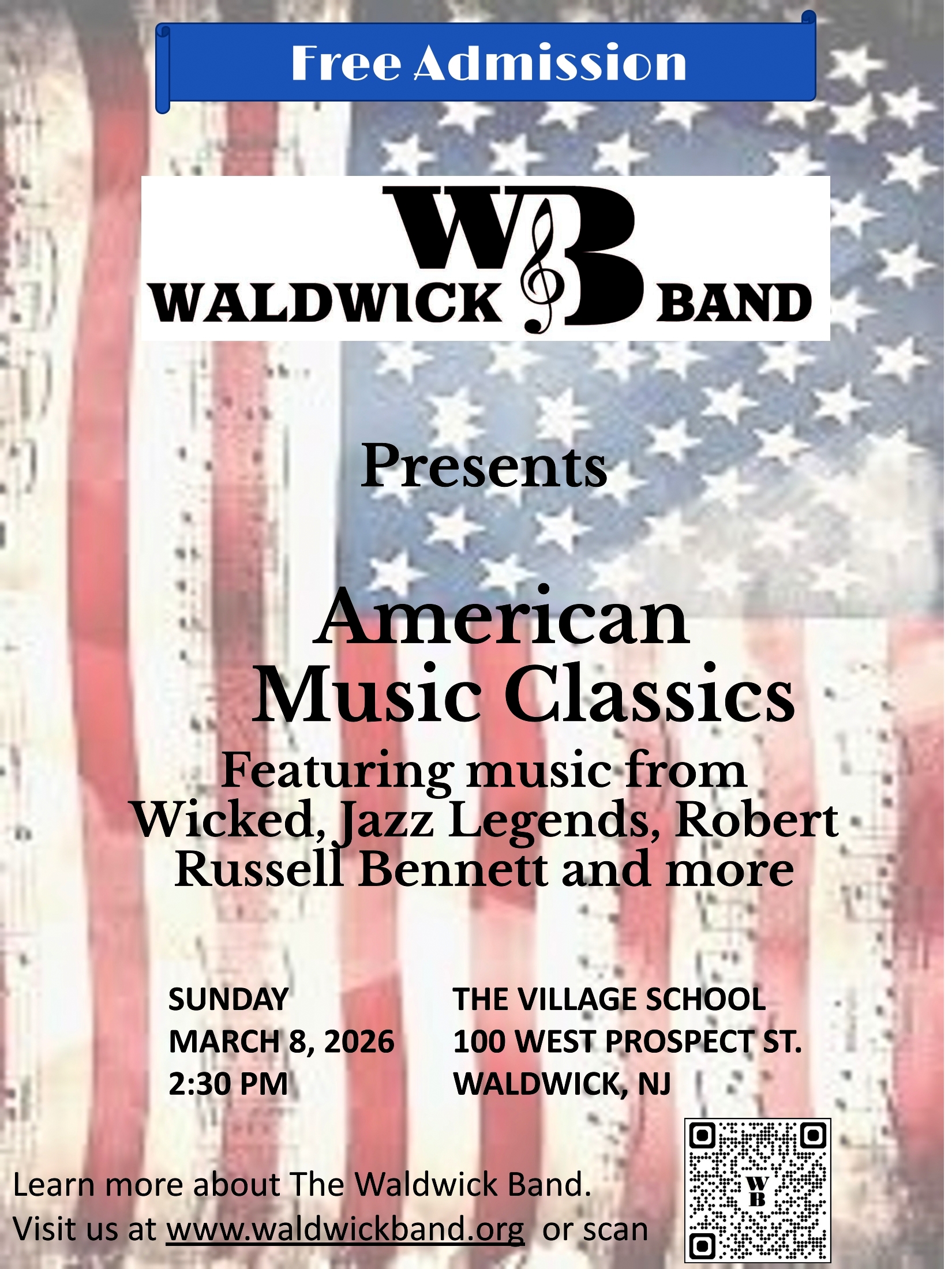 poster advertising a band concert