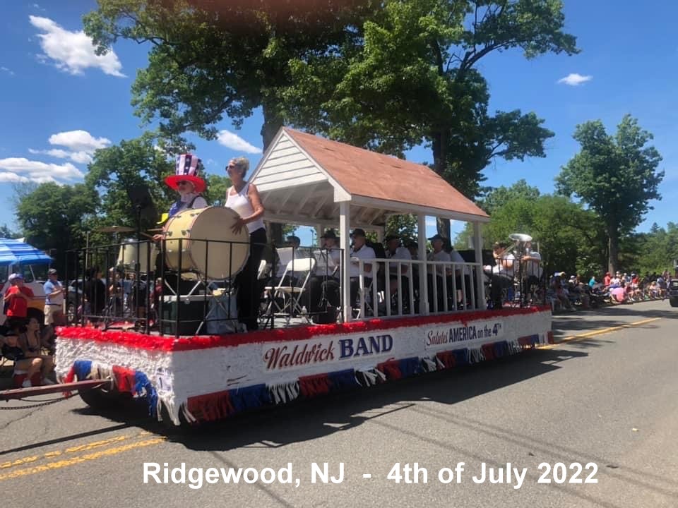 photo of band in parade