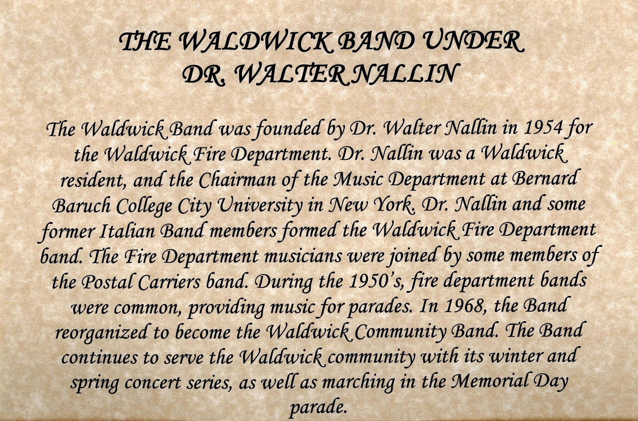 old waldwick band photo