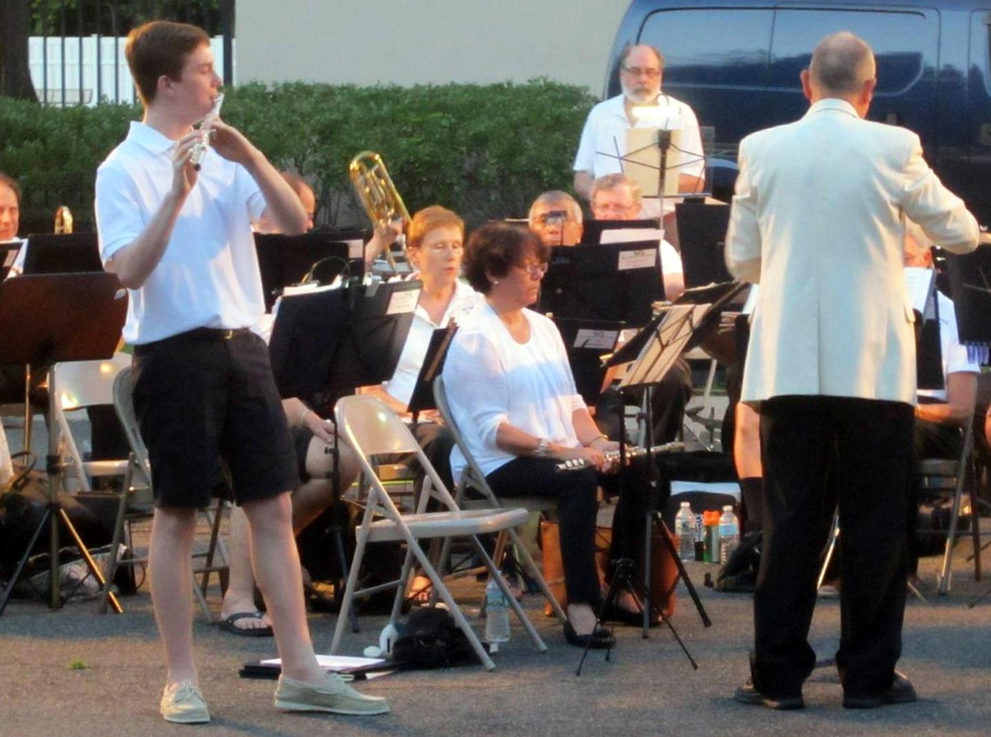 flute solist at summer concert